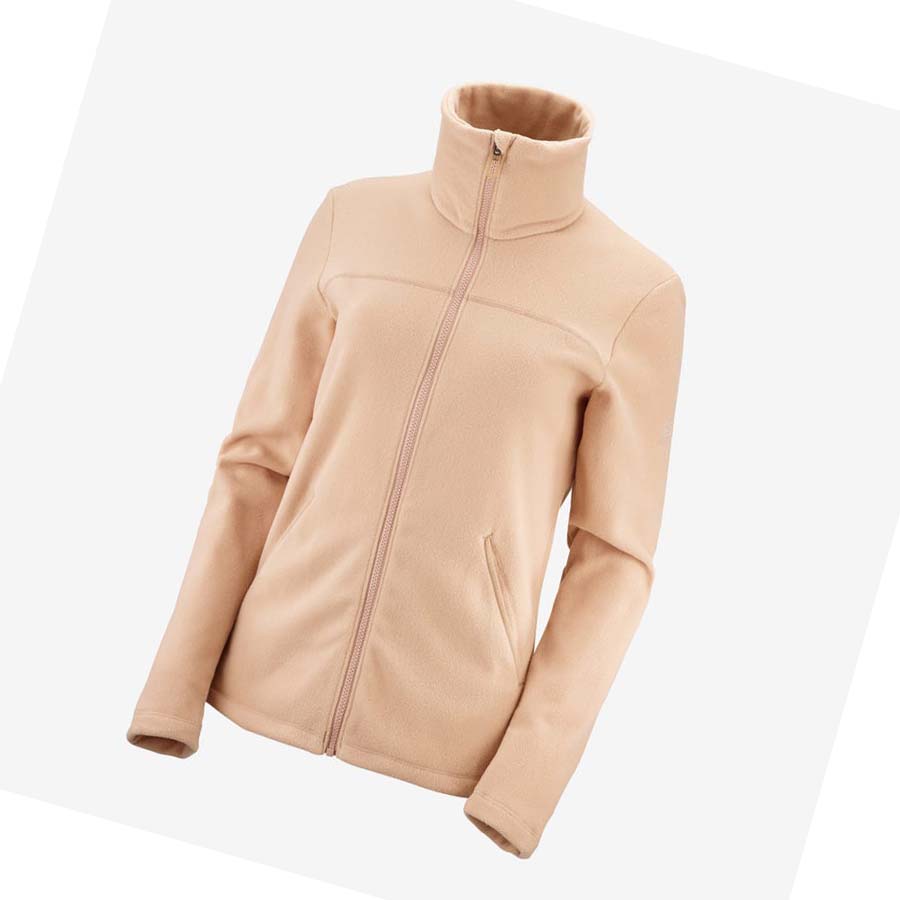 Sudadera Con Capucha Salomon ESSENTIAL COSY FLEECE Mujer Rosas | MX 2511DFM